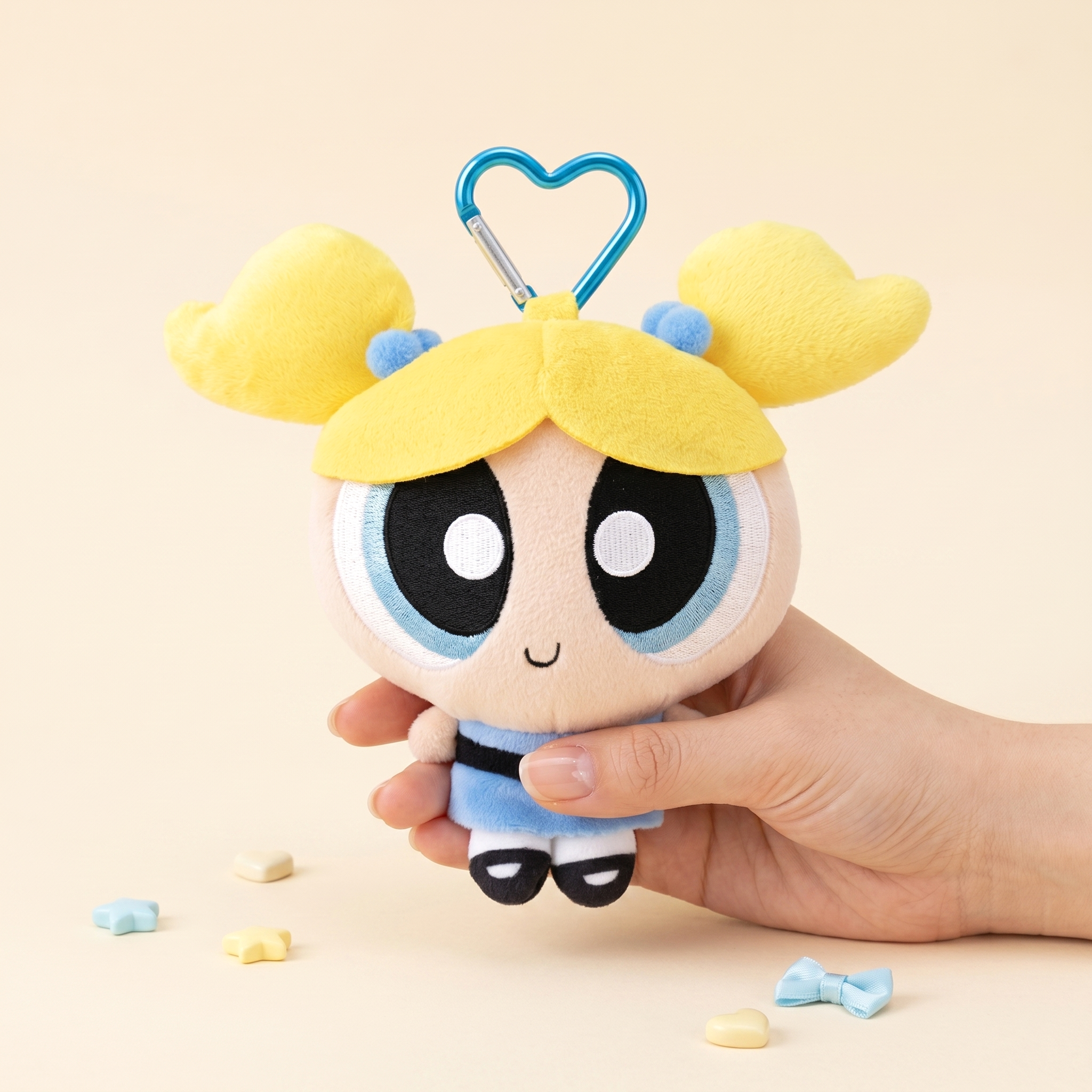 Powerpuff Girls Plush Pouch - Mini Bag with Zip Pocket