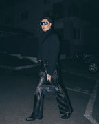 【23s November.】Distressed Faded Leather Trousers