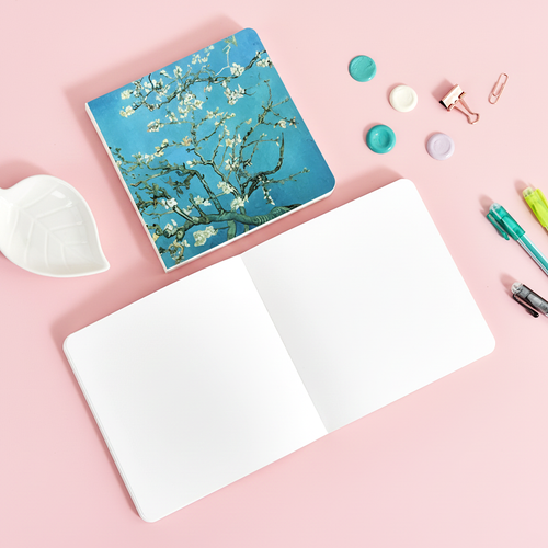 Almond Blossom Watercolor Painting Sketchbook