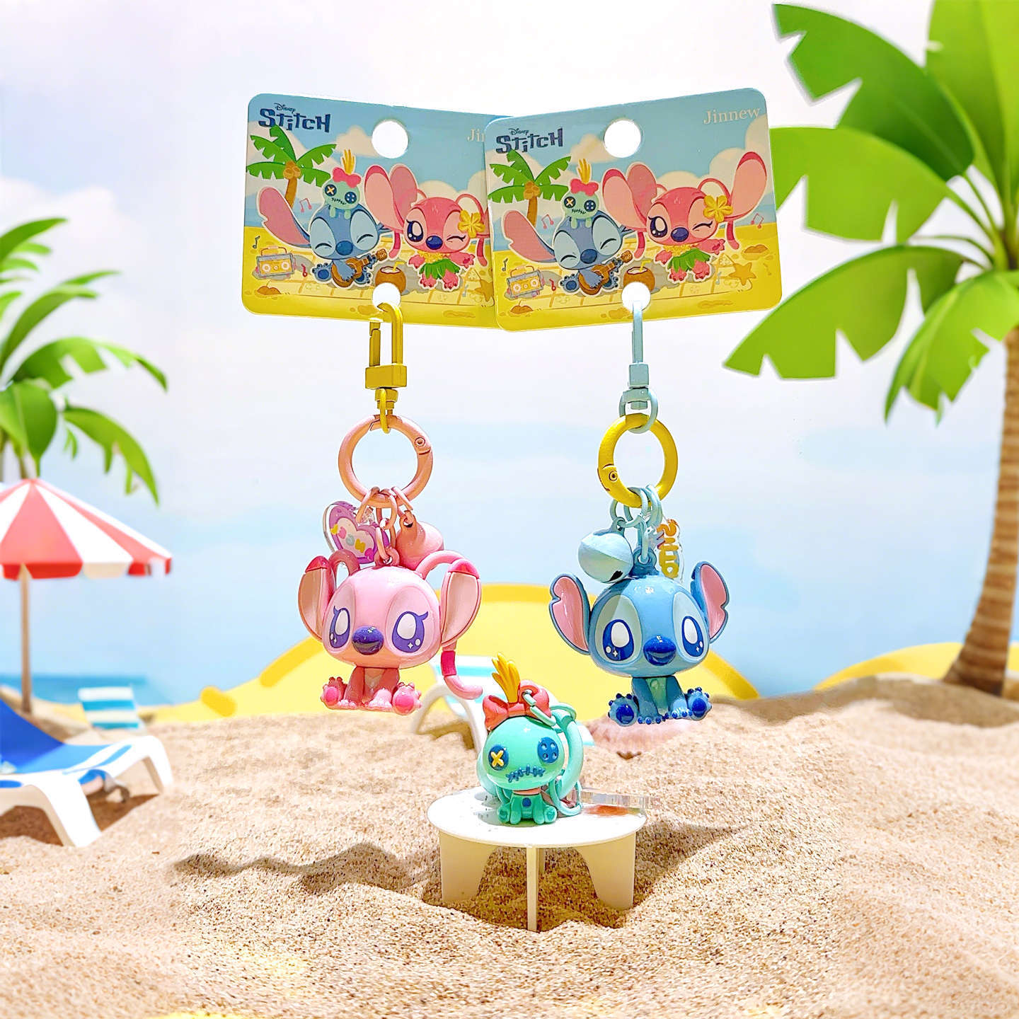 Stitch Fun Charm Keychain