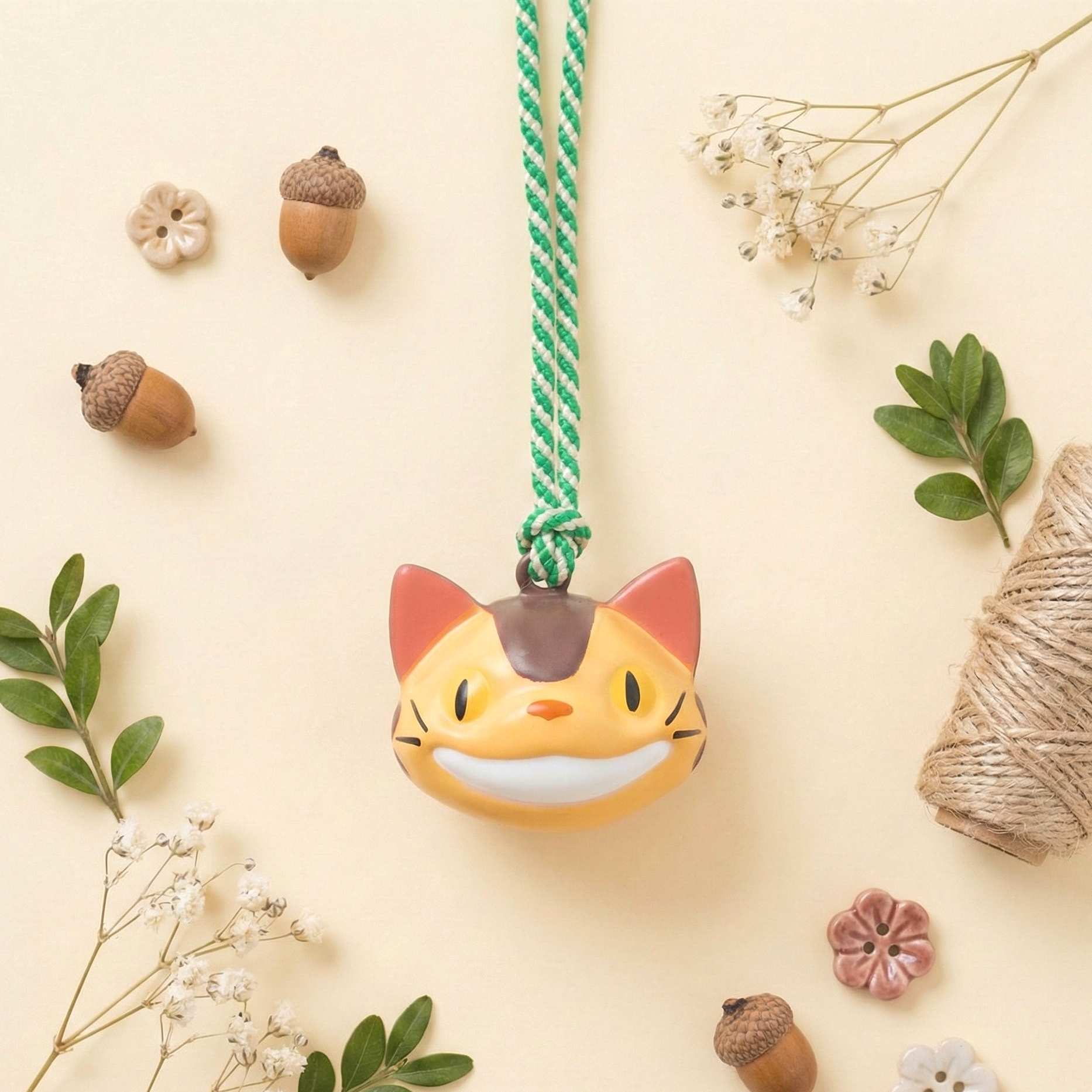 Studio Ghibli Pocket Bell Charm - My Neighbor Totoro - Catbus