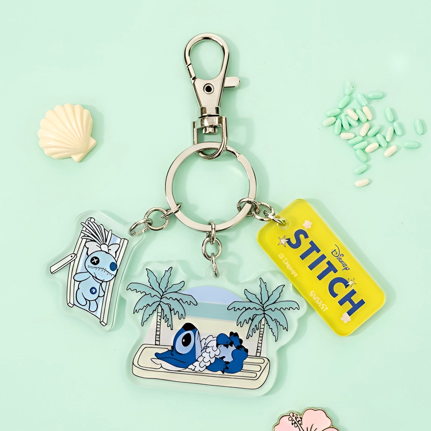Sun-Star & Disney Stitch Keychain - Limited Summer Edition - Yellow