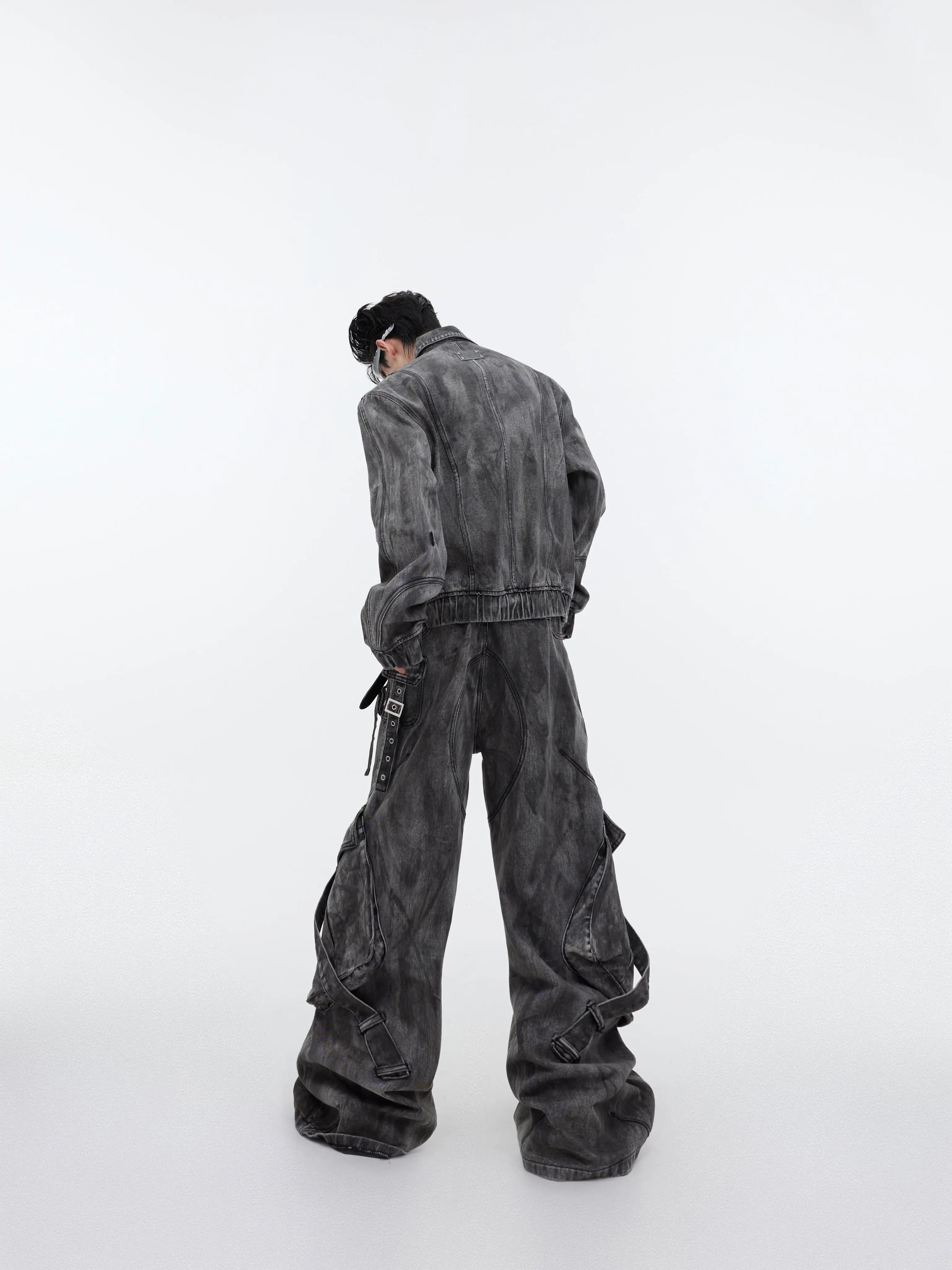 【25s Mar.】Vintage Denim Jacket  Baggy Cargo Pants