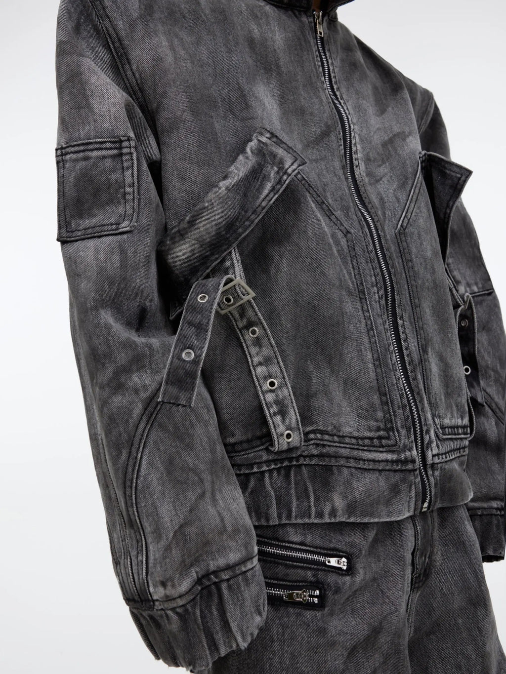 【25s Mar.】Vintage Denim Jacket  Baggy Cargo Pants