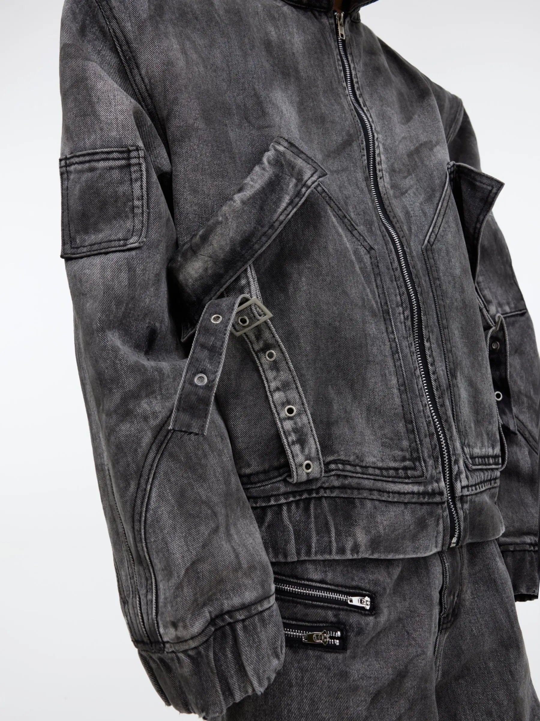 【25s Mar.】Vintage Denim Jacket  Baggy Cargo Pants