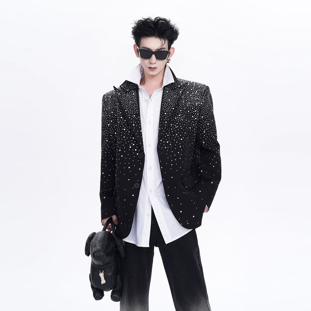 【25s Jul.】Rhinestone Design Suit Jacket