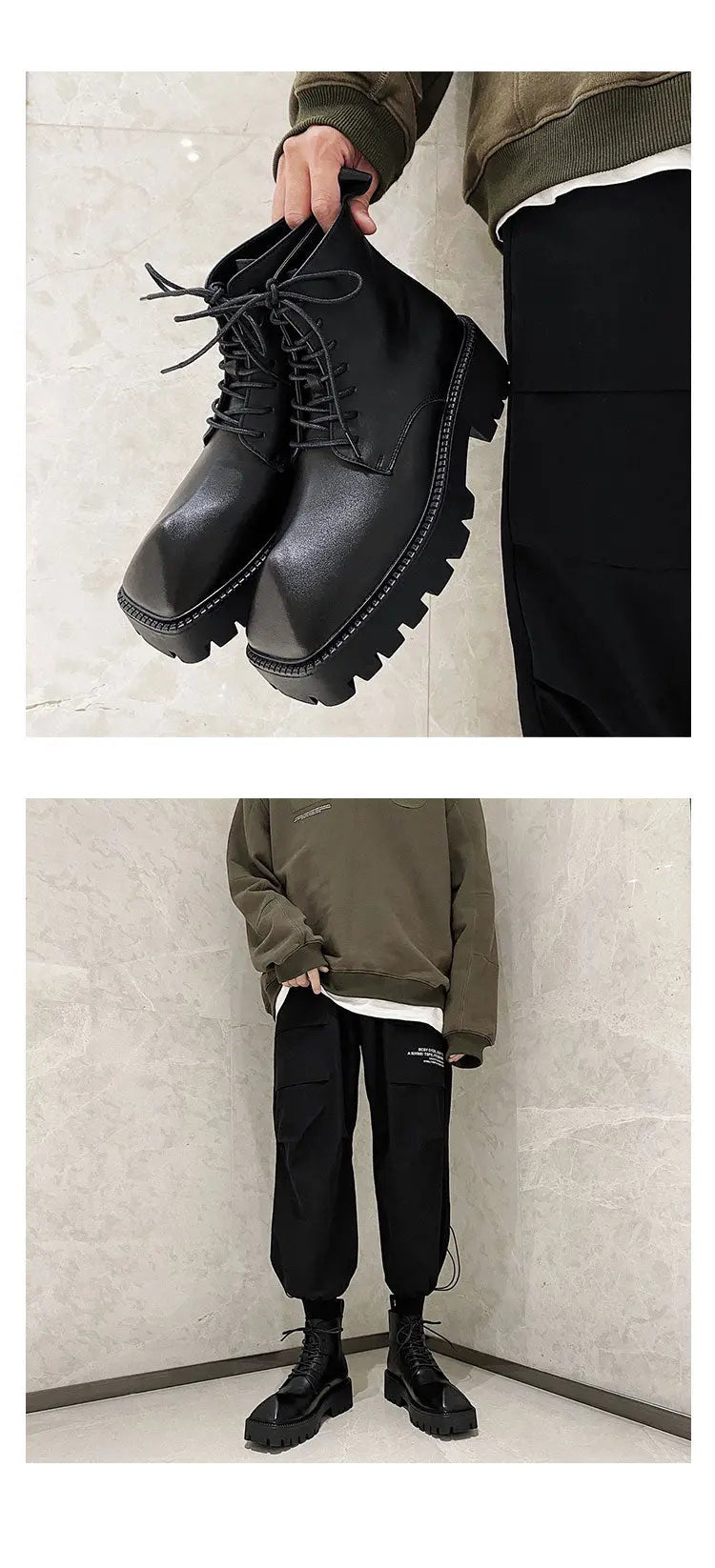 【New】Triangle Toe Leather Shoes