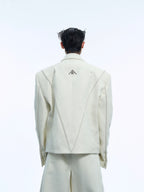 【24s Nov.】Deconstructed Irregular Metal Button High-end Suit