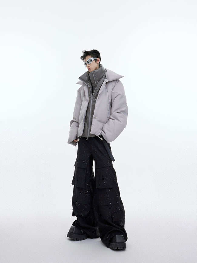 【23s November.】Structural Glossy Double-layered Cotton Jacket Main Image