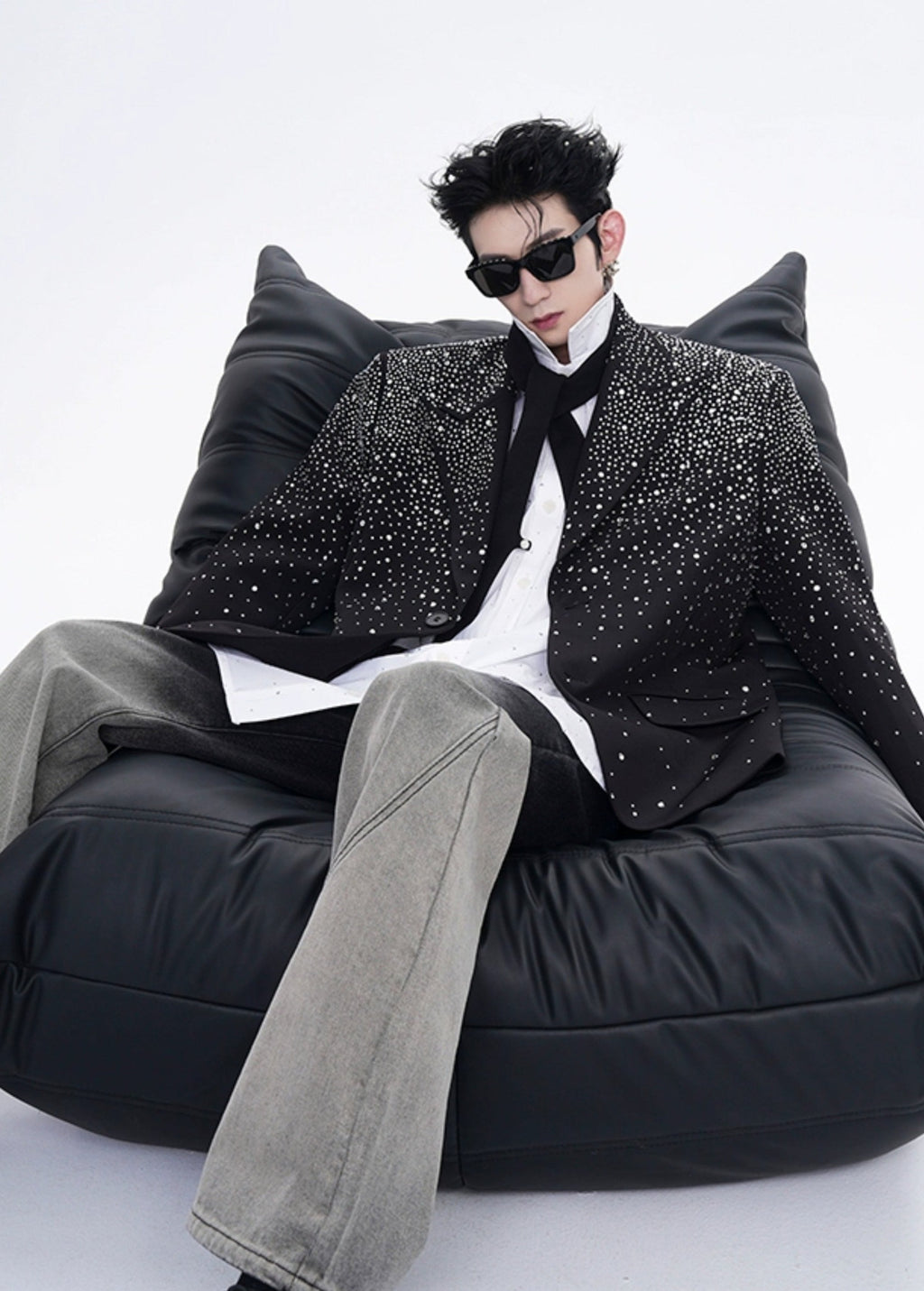 【25s Jul.】Rhinestone Design Suit Jacket