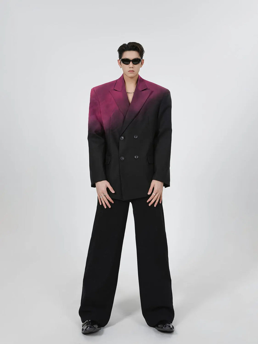 【23s August.】Gradient Shoulder Pad Jacket