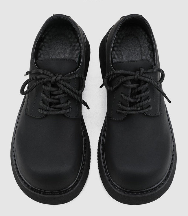 Personality Thick Sole Versatile Big Head Derby Shoes Hover Image