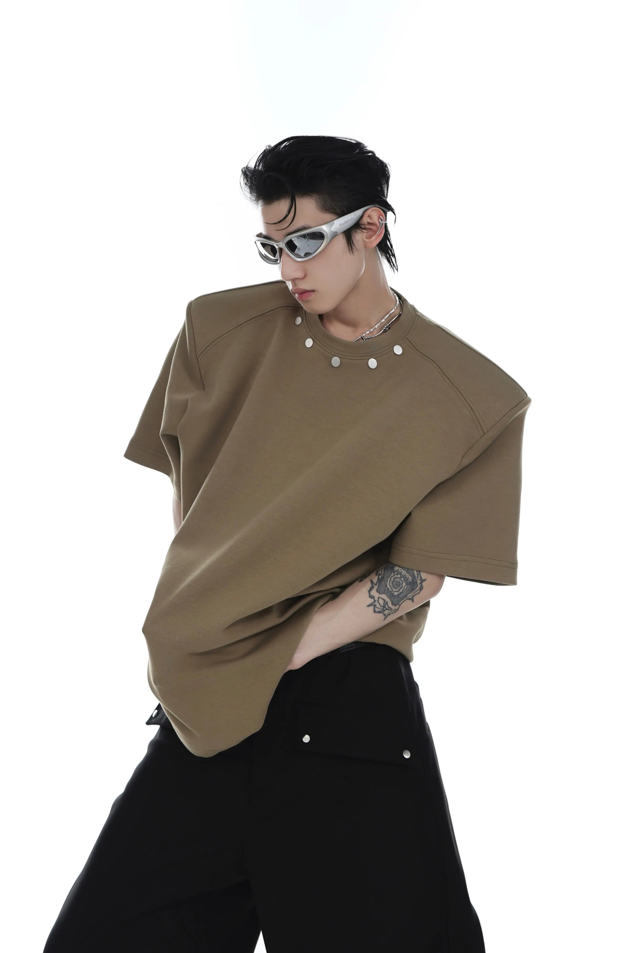 【23s Mar.】Small Round Neck padded Shirt