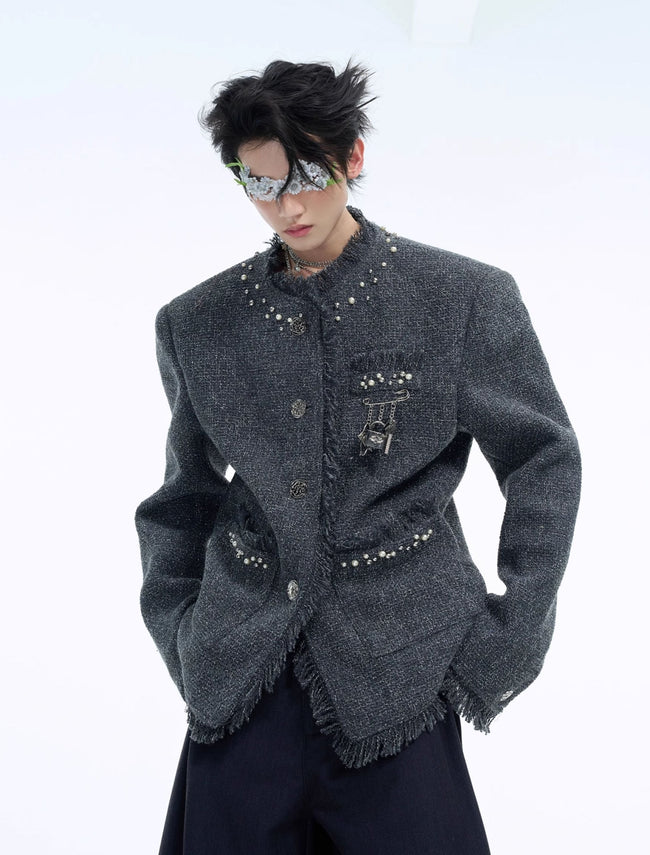 【24s Dec.】Pearl Embellished Light Luxury Chanel Style Jacket Main Image