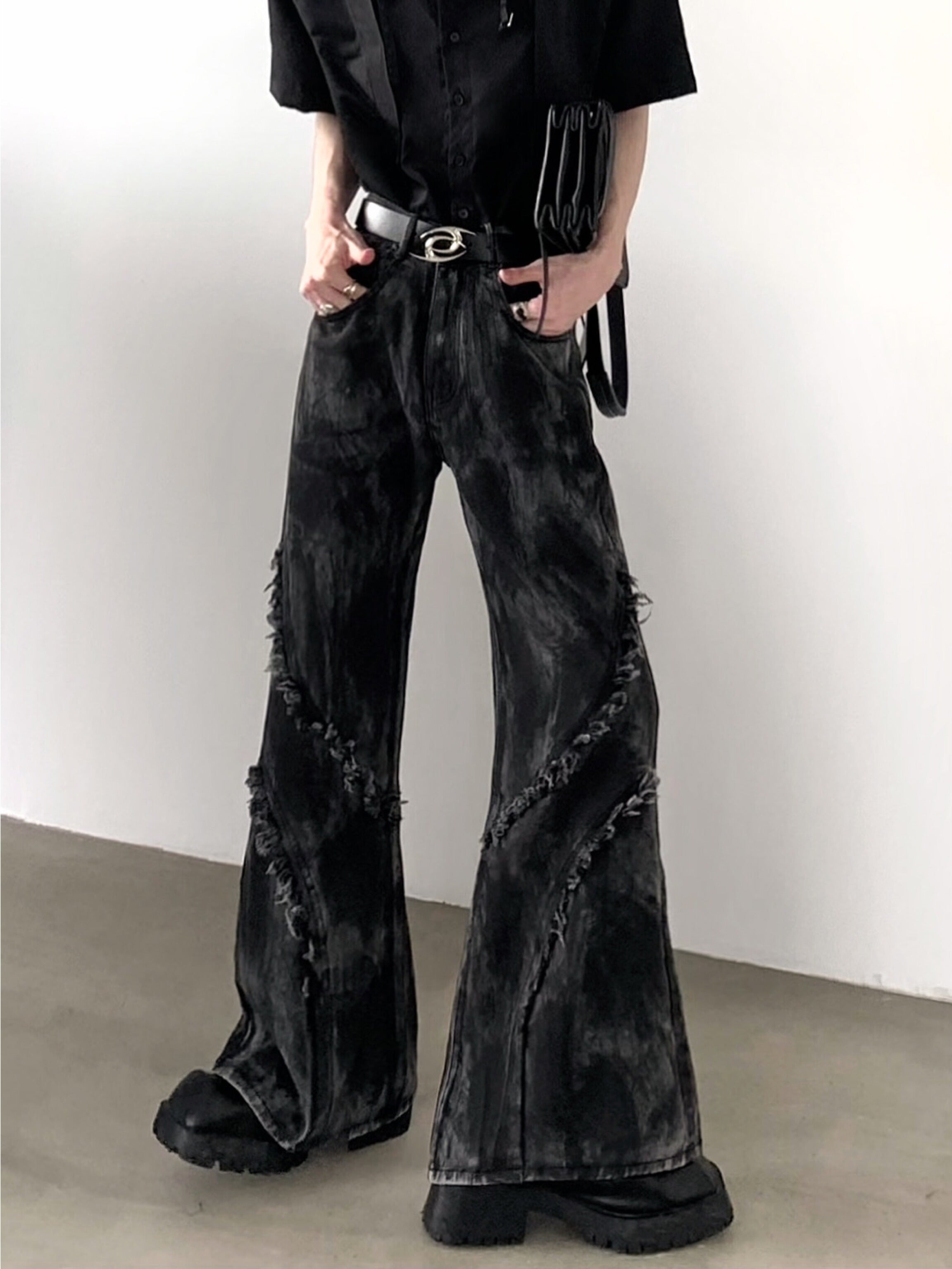【24s July.】High Street High Waist Design Jeans