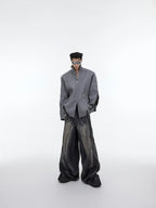 【25s Mar.】Hand-painted Design Baggy Jeans