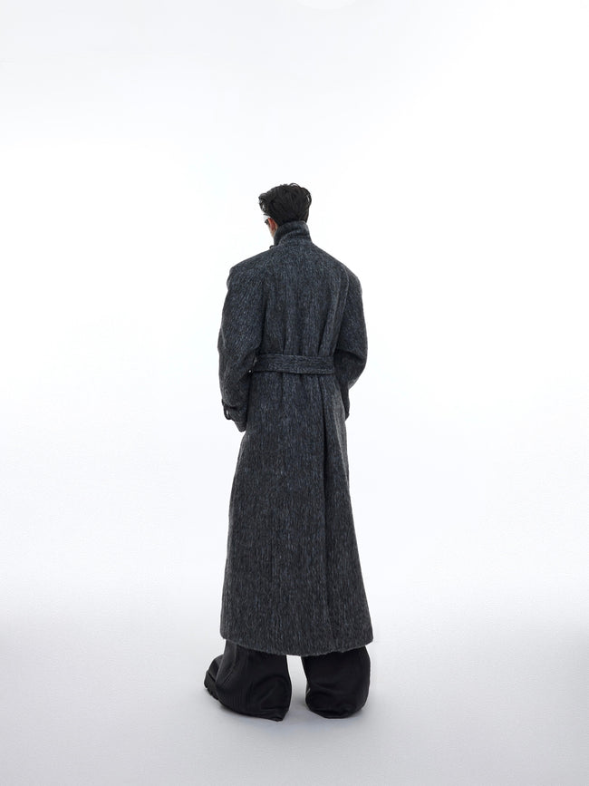 【23s November.】Double Layer Thickened Strappy Woolen Coat Main Image