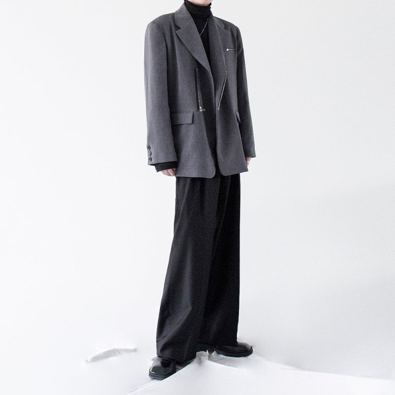 【25s Feb.】Korean Style Casual Trendy Zipper Suit Jacket