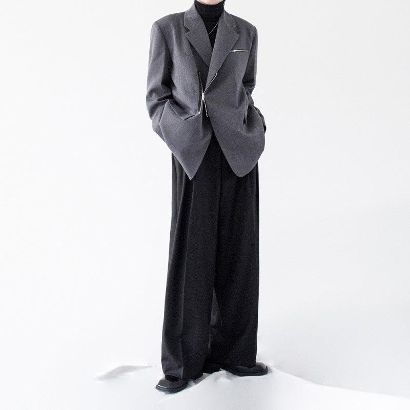 【25s Feb.】Korean Style Casual Trendy Zipper Suit Jacket
