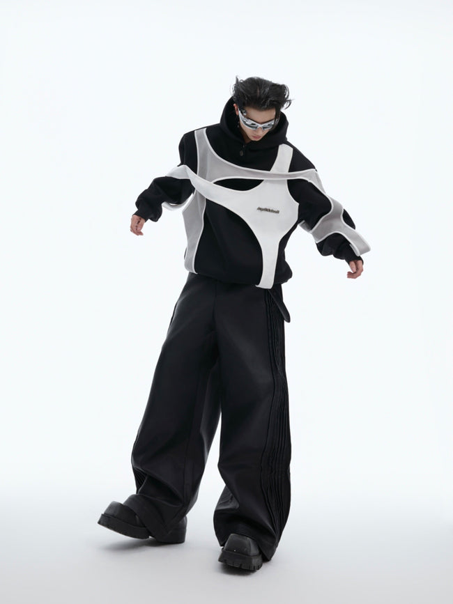 【24s Nov.】Deconstructed Double-layer Paneled Hoodie Main Image