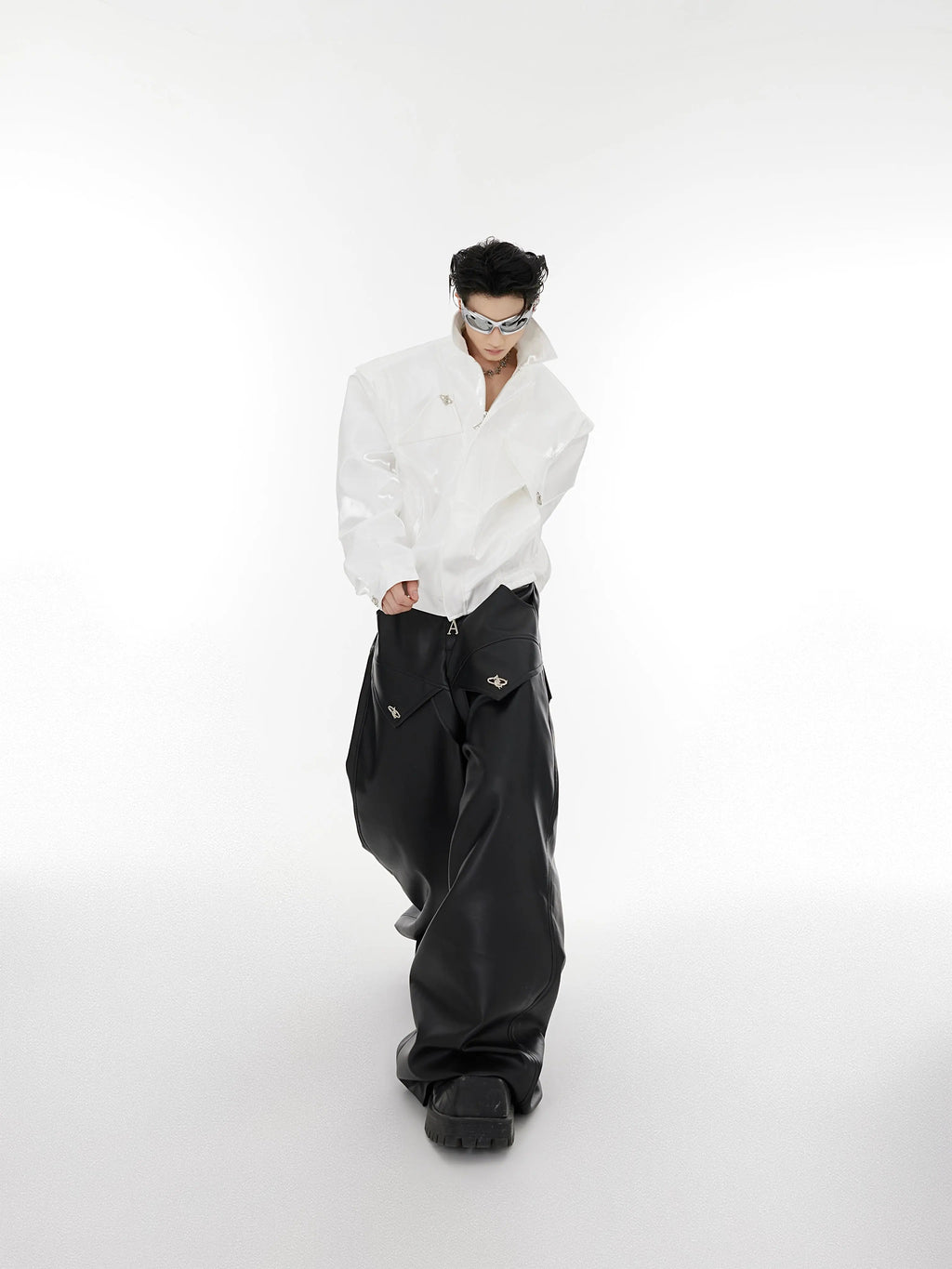 【23s August.】Streamer Shoulder Pad Jacket
