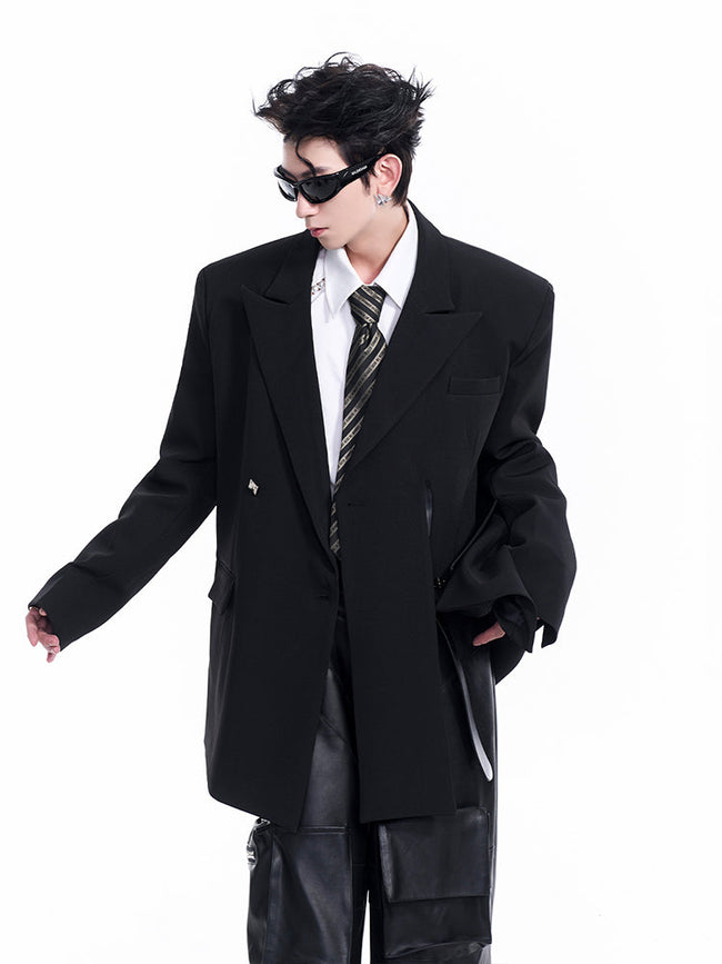 【24s Oct.】Men’s Split Hem Blazer Hover Image