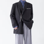 【25s Feb.】Korean Style Casual Trendy Zipper Suit Jacket
