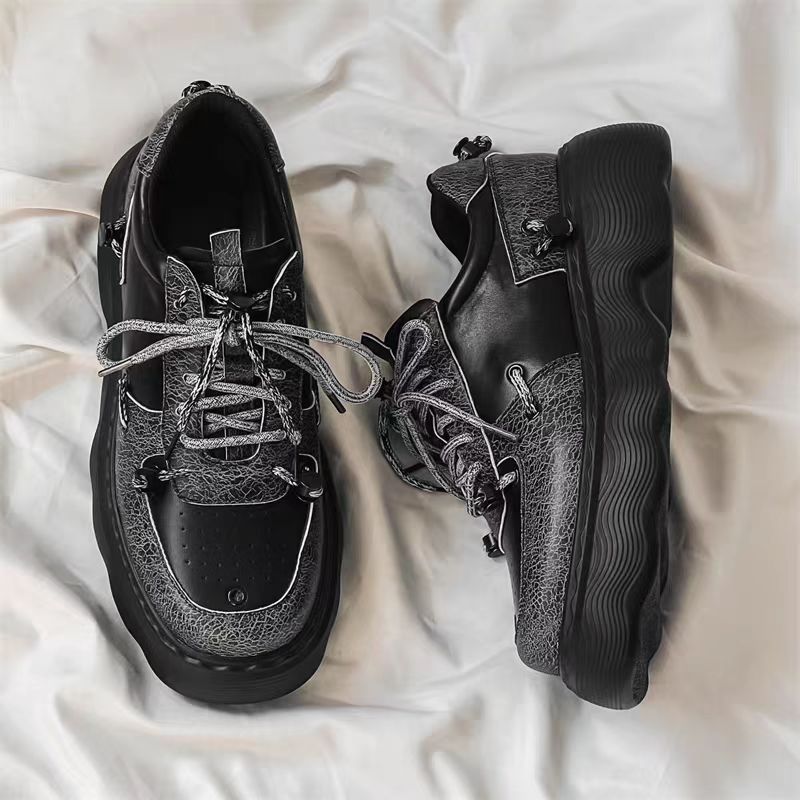 Trendy Platform Casual Leather Shoes