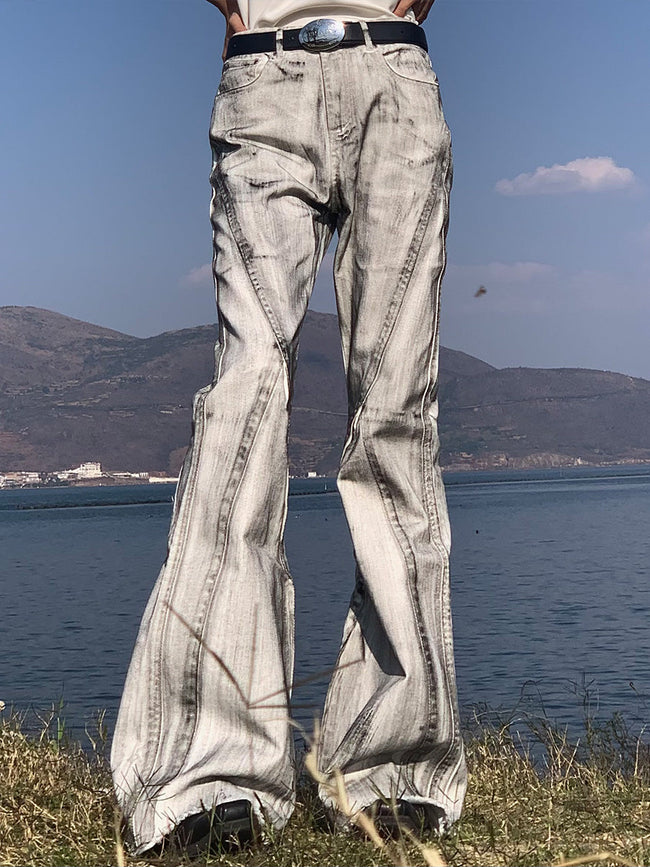 【24s Oct.】Deconstructed Graffiti Jeans Hover Image