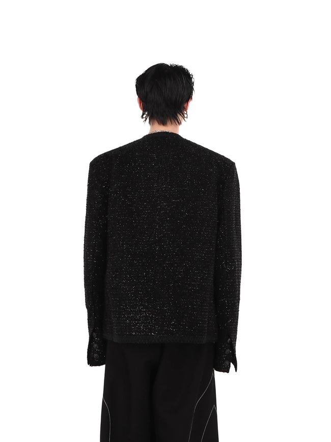 Collarless Suit Jacket Main Image