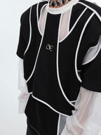 【24s Sep.】Mock Two-piece Crew Neck Sweatshirt