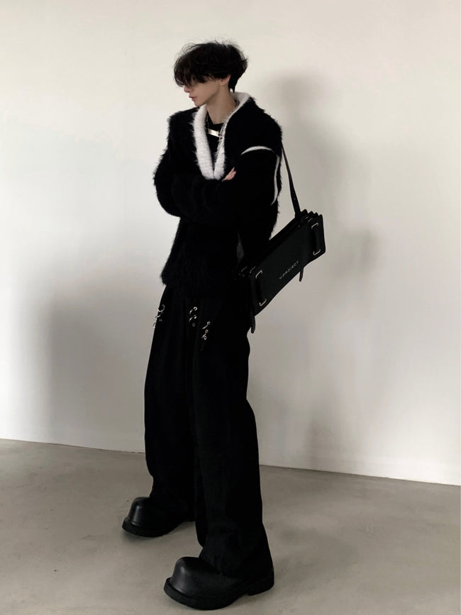 【23s December.】Imitation Mink V-neck Loose Sweater Main Image