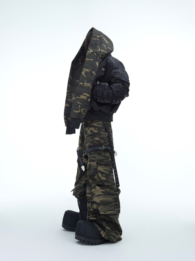 【24s Dec.】Small Belt Design Camouflage Overalls Main Image