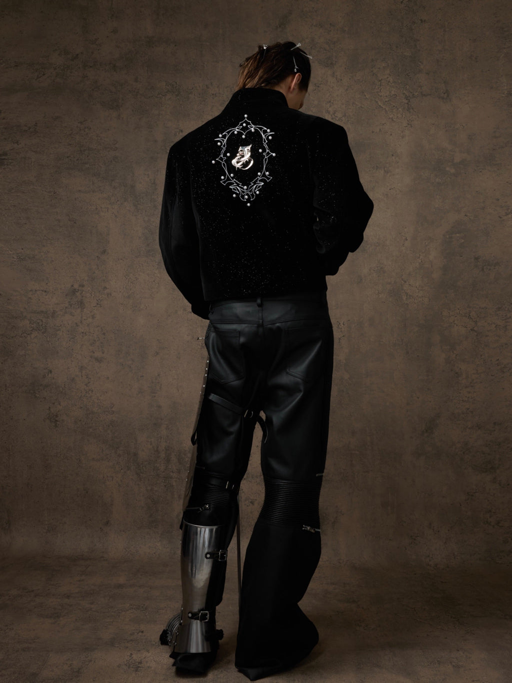 【25s Nov.】Glittery Metal Buttons Stand Collar Jacket