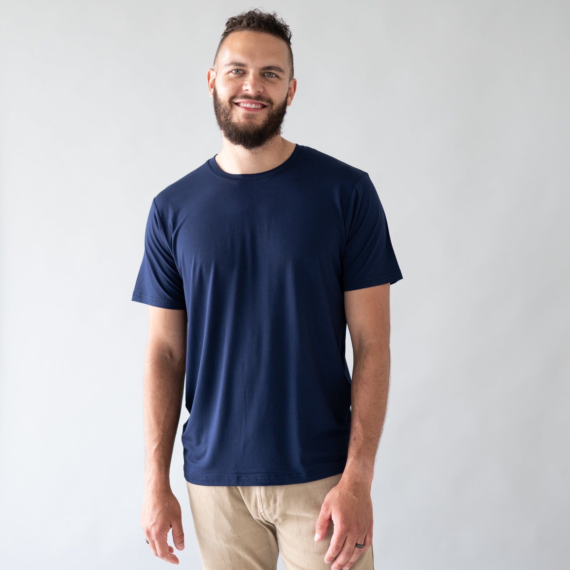 Men's Crew Neck Tee in Navy